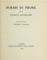 Poems in Prose