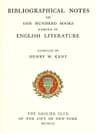 Bibliographic Notes on One Hundred Books Famous in English Literature