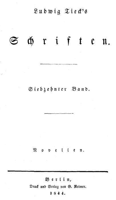 Schriften 17: Novellen 1