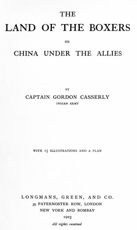 The Land of the Boxers; Or, China Under the Allies