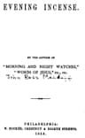 Evening Incense