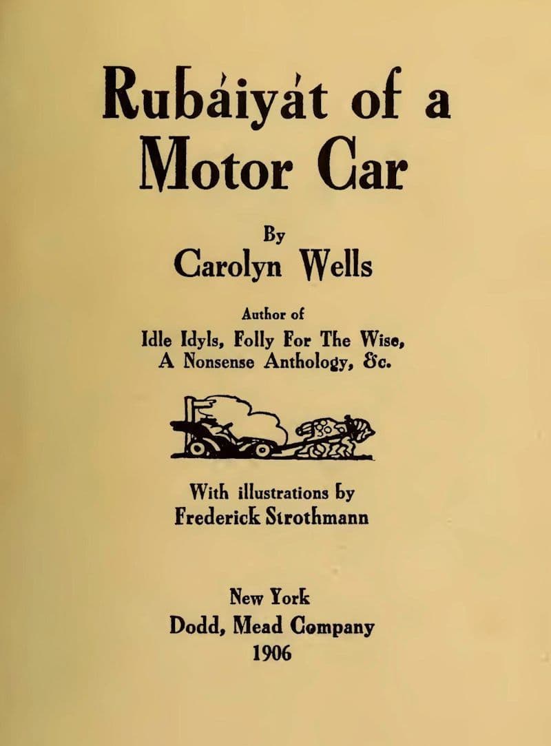 Rubáiyát of a Motor Car