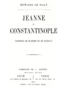 Jeanne De Constantinople: Comtesse De Flandre Et De Hainaut
