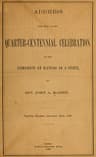 Address Delivered at the Quarter-Centennial Celebration of the Admission of Kansas as a State