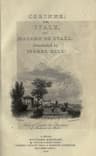 Corinne; Or, Italy