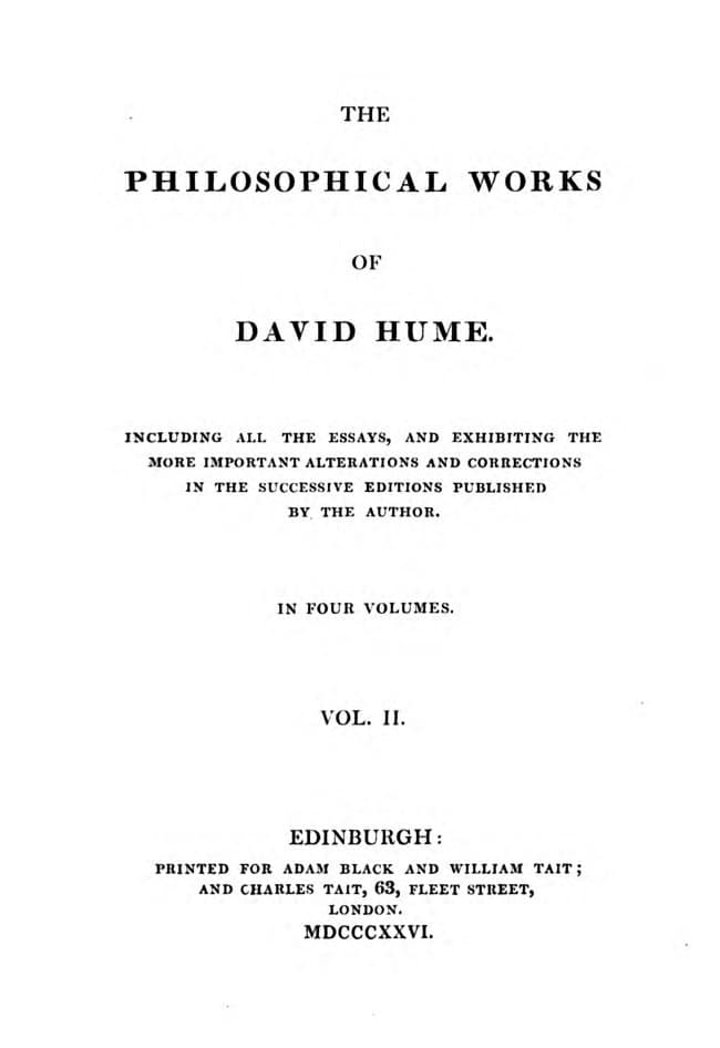 Philosophical Works, V. 2 (of 4)including All the Essays, and Exhibiting the More Important Alterations and Corrections in the Successive Editions Published by the Author