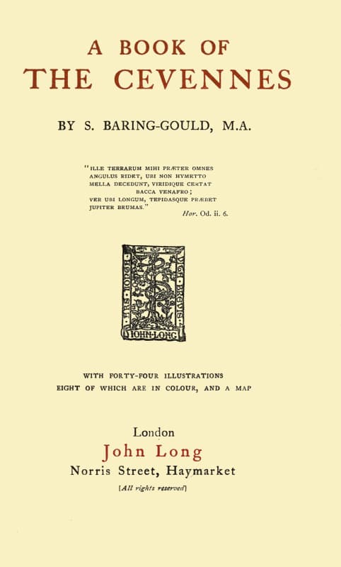 A Book of the Cevennes