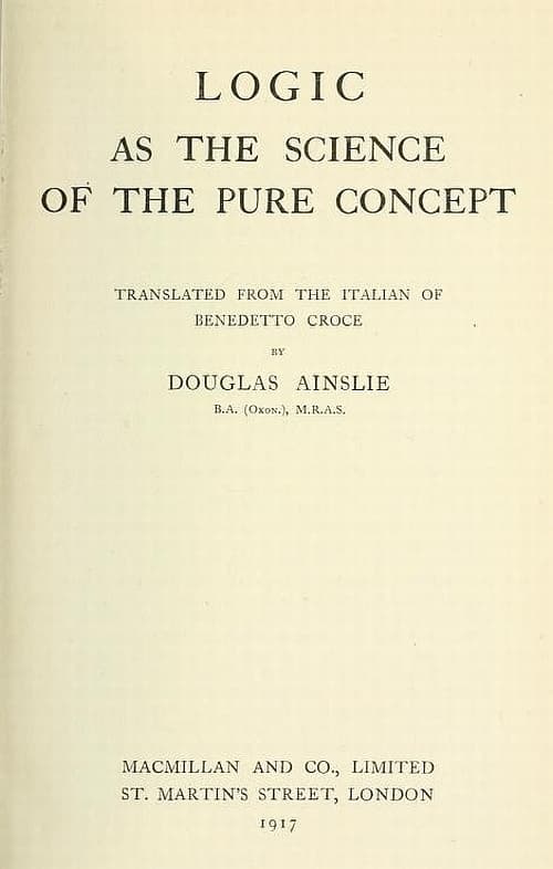 Logic as the Science of the Pure Concept