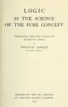 Logic as the Science of the Pure Concept
