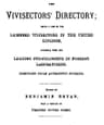 The Vivisectors' Directory: Being a List of the Licensed Vivisectors in the United Kingdom, Together with the Leading Physiologists in Foreign Laboratories