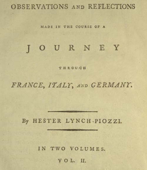 Observations and Reflections Made in the Course of a Journey Through France, Italy, and Germany, Vol. 2 (of 2)