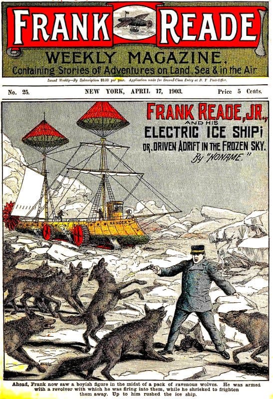 Frank Reade, Jr., and His Electric Ice Ship; Or, Driven Adrift in the Frozen Sky.