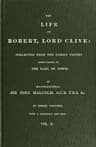 The Life of Robert, Lord Clive, Vol. 2 (of 3)collected from the Family Papers Communicated by the Earl of Powis