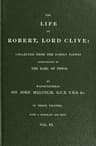 The Life of Robert, Lord Clive, Vol. 3 (of 3)collected from the Family Papers Communicated by the Earl of Powis