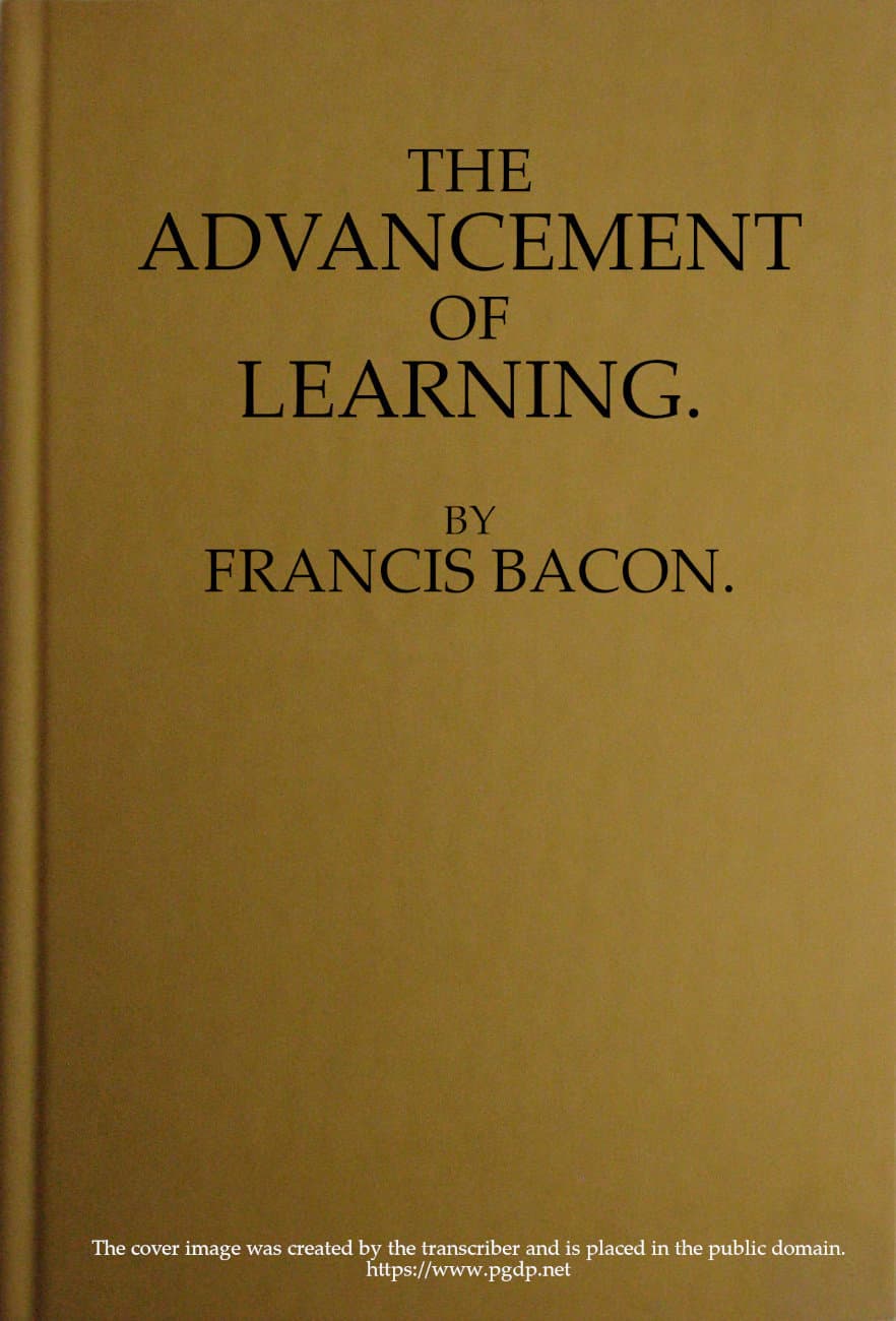 The Advancement of Learning