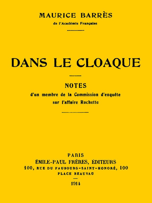Dans le cloaque