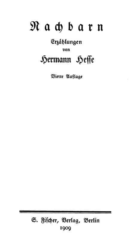 Nachbarn: Erzählungen