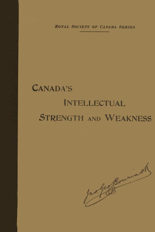 Our Intellectual Strength and Weakness