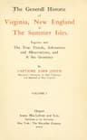 The General Historie of Virginia, New England & the Summer Isles  (Vol. I)