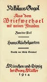 Sämmtliche Werke 8: Briefwechsel II, Hans Küchelgarten