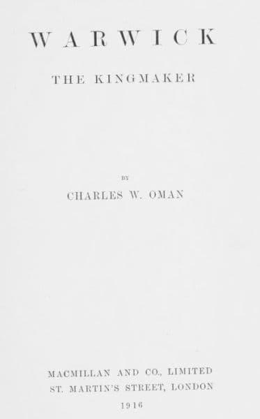 Warwick, the Kingmaker