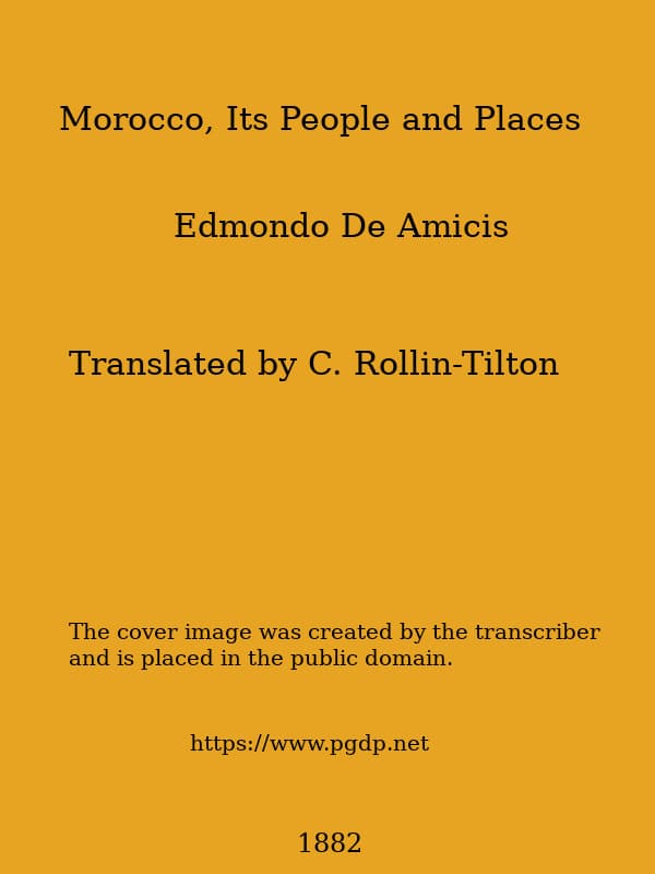 Morocco, Its People and Places