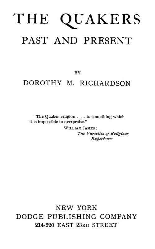 The Quakers, Past and Present