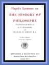 Hegel's Lectures on the History of Philosophy: Volume 3 (of 3)