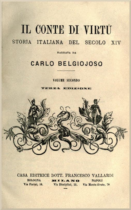 Il Conte Di Virtù Vol. 2/2storia Italiana Del Secolo XIV