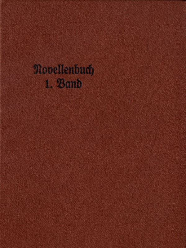 Novellenbuch, 1. Band