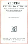 Cicero: Letters to Atticus, Vol. 1 of 3