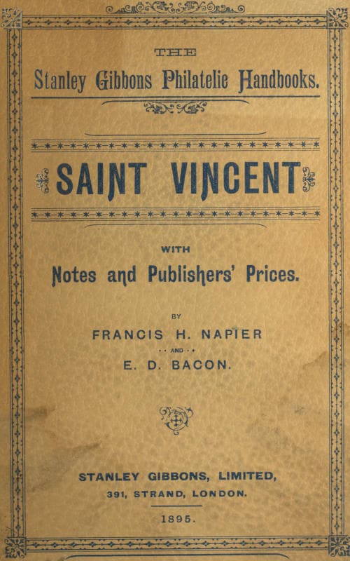 Saint Vincent, with Notes and Publishers' Prices