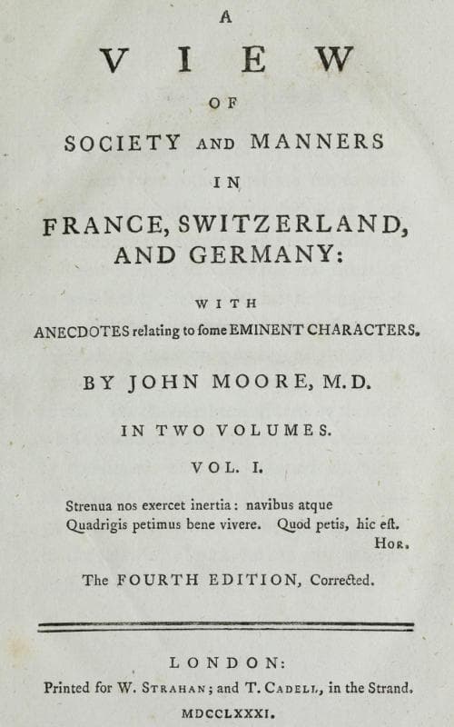 A View of Society and Manners in France, Switzerland, and Germany, Vol. 1 (of 2)with Anecdotes Relating to Some Eminent Characters