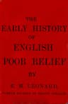 The Early History of English Poor Relief