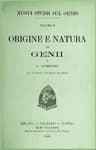 Nuovi studii sul genio vol. II (Origine e natura dei genii)