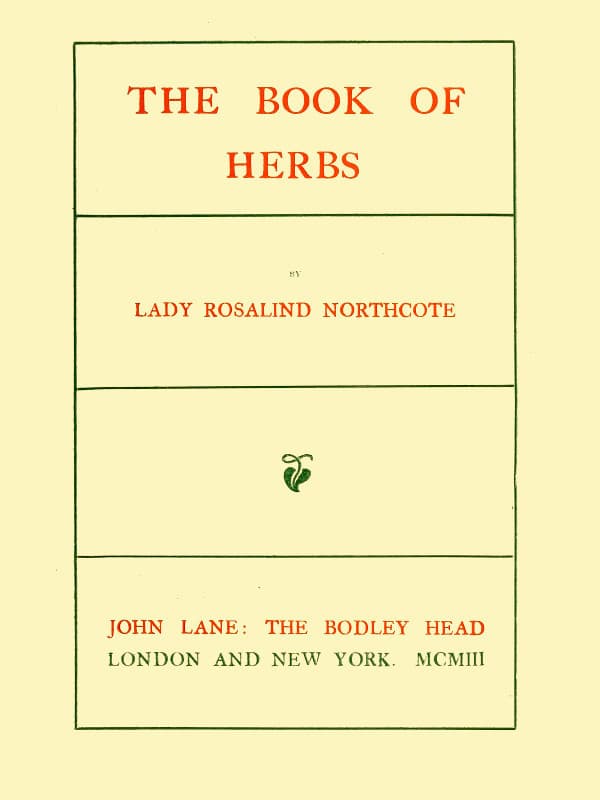 The Book of Herbs