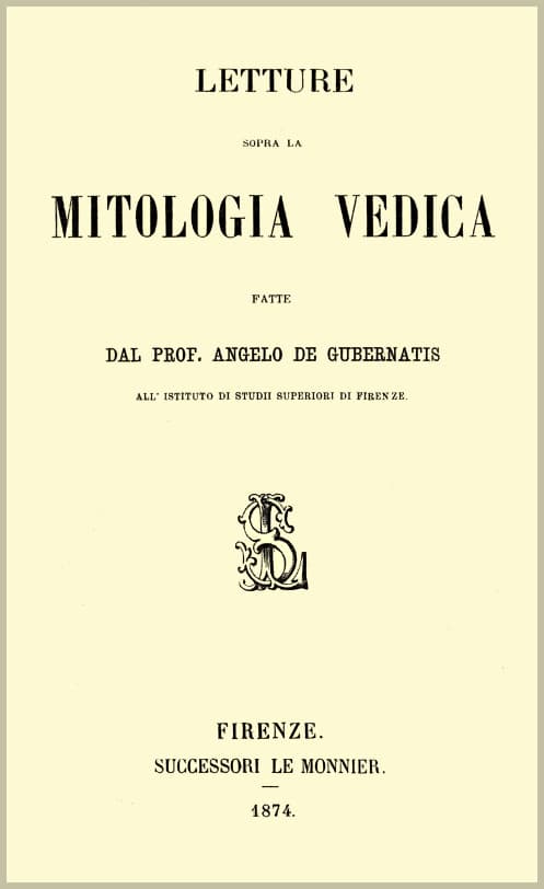 Letture sopra la mitologia vedica
