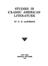 Studies in Classic American Literature