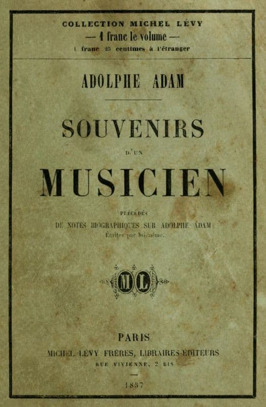 Souvenirs d'un musicien