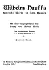 Wilhelm Hauffs sämtliche Werke in sechs Bänden. Bd. 3