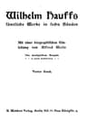 Wilhelm Hauffs sämtliche Werke in sechs Bänden. Bd. 4