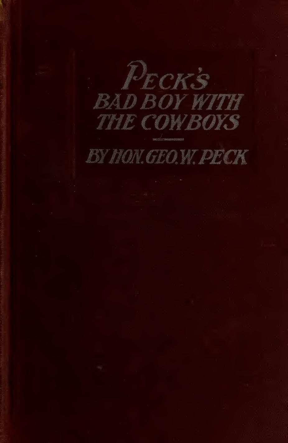 Peck's Bad Boy with the Cowboys