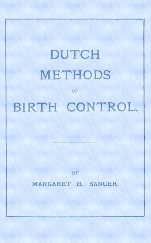 Dutch Methods of Birth Control