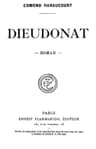 Dieudonat: Roman