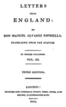 Letters from England, Volume 3 (of 3)