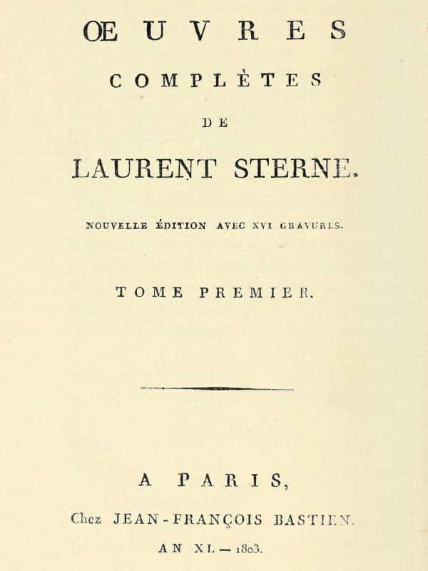 Oeuvres complètes, tome 1
