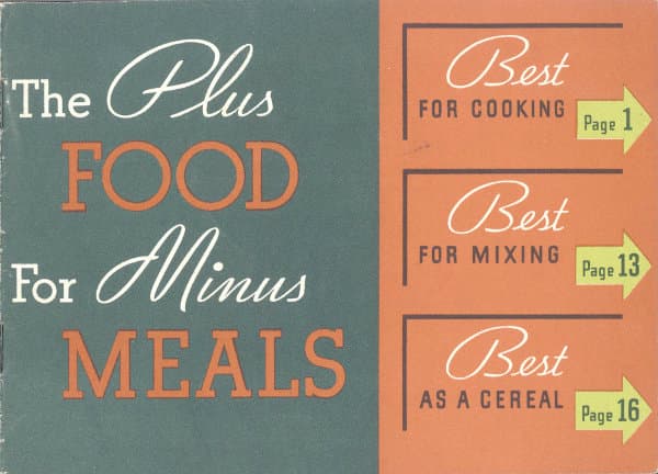 The Plus Food for Minus Meals