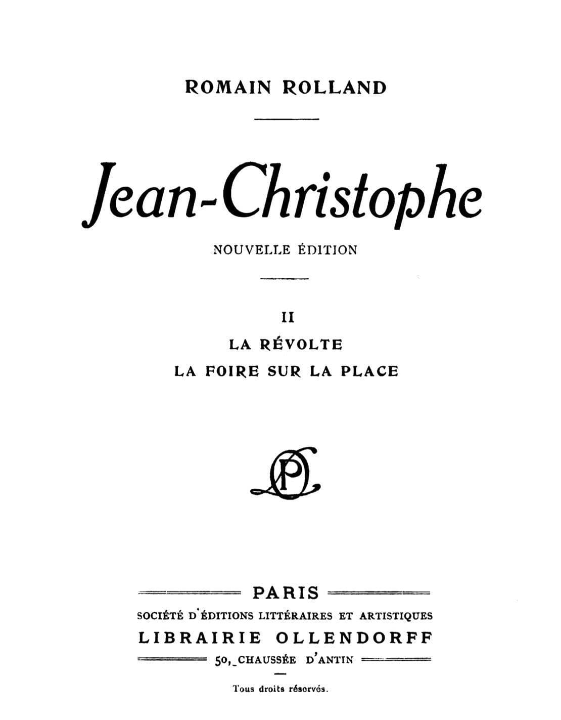 Jean-Christophe, Volume 2