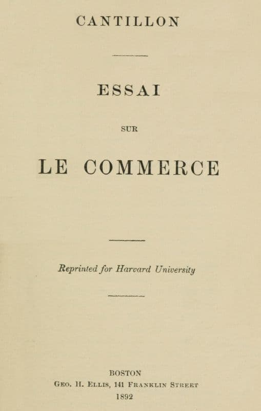 Essai sur le commerce