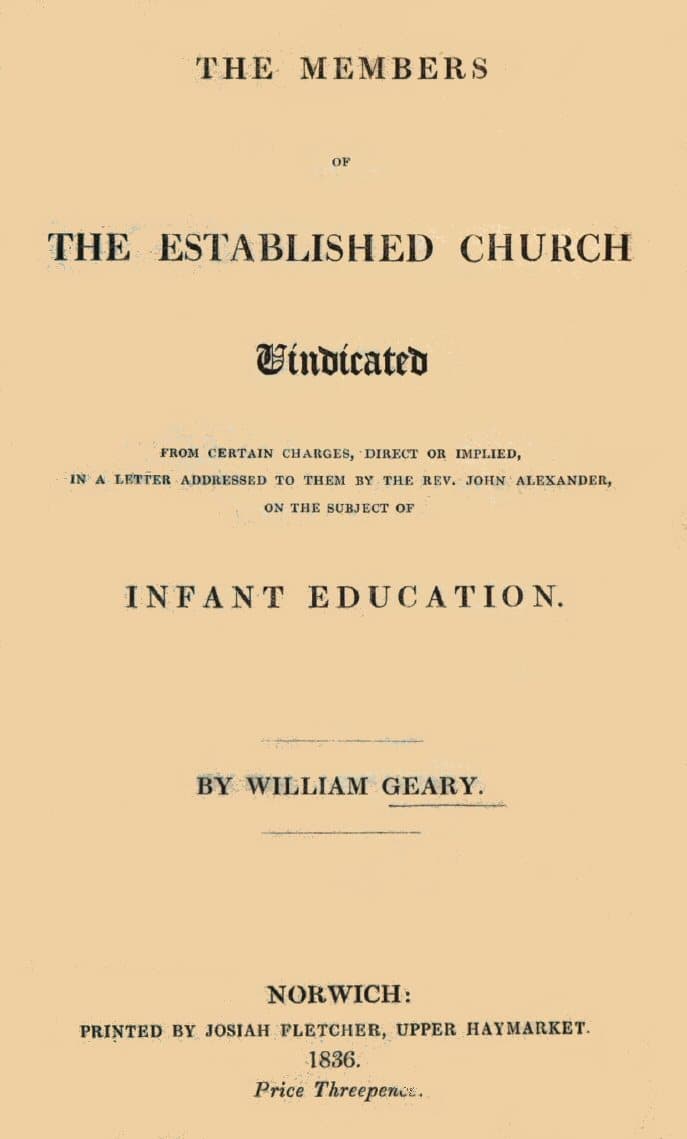 The Members of the Established Church Vindicated